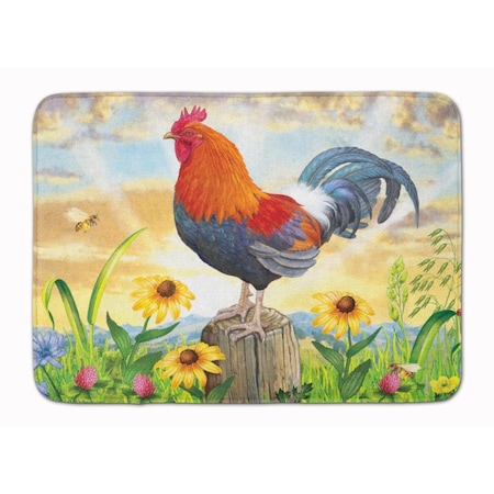 Carolines Treasures 19 x 27 in. Rooster At Dawn Machine Washable Memory Foam Mat PRS4038RUG